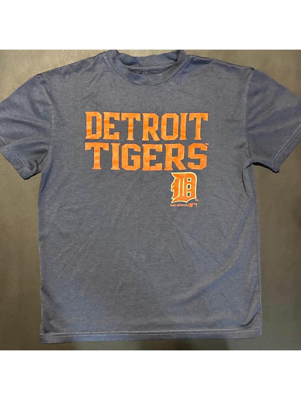 Detroit Tigers Navy Athletic T-Shirt Kids Large
